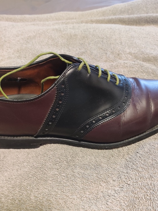 Allen Edmonds Shelton Oxfords 10.5 Mahogany-Brown/Black Dress Shoes main image 13